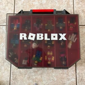 Red and Black Action Figure Playset Organizer